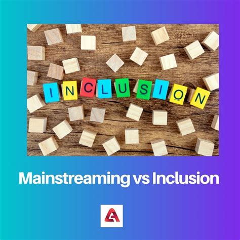 mainstreaming  inclusion difference  comparison
