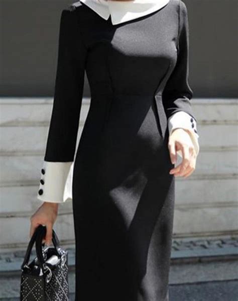 sophisticated elegance bosslady classy elegant casual dress long