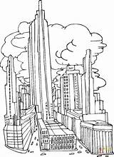 Coloring Pages September York City Skyline 2001 Sheets Skyscraper Before Printable Buildings Remember Chicago Kids Color Supercoloring Getcolorings Colorings Books sketch template