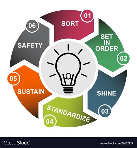 process  company sort shine sustain vector image