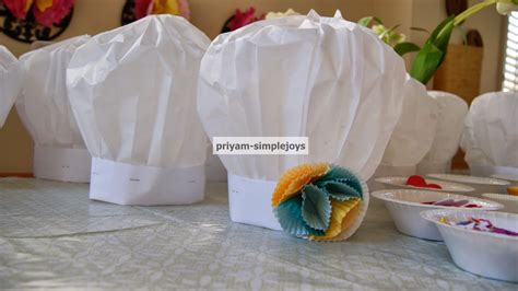 simplejoys paper chef hats