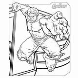 Hulk Superhelden sketch template