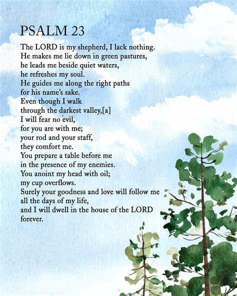 printable  psalm