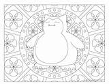 Pokemon Snorlax Coloring Printable Pages Windingpathsart sketch template