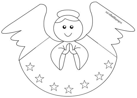 paper angel template coloring page christmas angel crafts paper