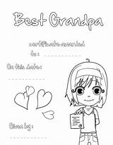 Grandpa Colouring Certificate Library Clipart Mothers Ingrahamrobotics sketch template