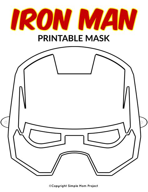 printable iron man helmet template printable templates