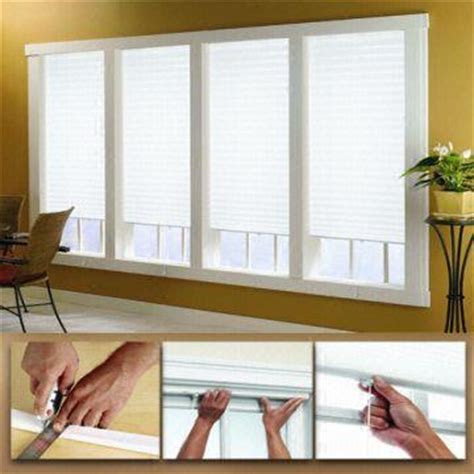 tempfit temporary pleated blinds shades simple economical quick  easy window blind