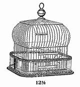Cage Coloring Bird Vintage Pages Print Utilising Button Color Grab Feel Well Right Size sketch template