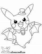 Coloring Pikachu Pages Cute Pokemon Halloween Color Dressed Tumblr Printable Kids Colouring Fairy Anime Look Sheets Adult Print Imprimer Drawing sketch template