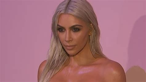 Go Behind The Scenes Of Kim Kardashian S Glittery Nude