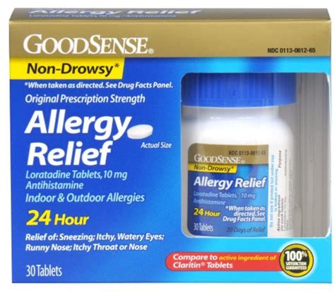 good sense allergy relief loratadine tablets  mg  ea walmartcom