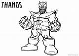 Thanos Coloring Avengers Mewarn15 sketch template