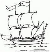 Columbus Coloring Pages Ships Christopher Mejores Getdrawings Getcolorings sketch template