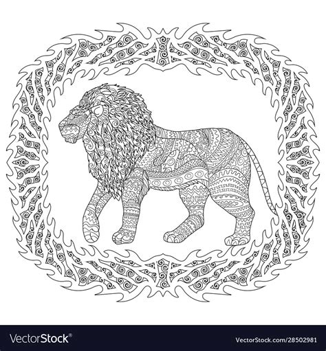 lion head lion coloring pages  adults color alex   madagascar