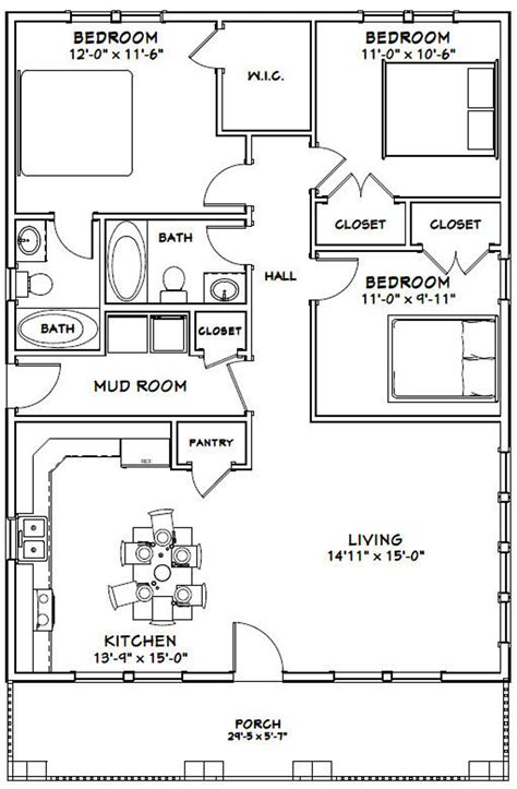 house  bedroom  bath  sq ft  floor etsy plan tiny house small house floor
