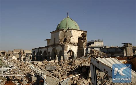 iraq signs agreement  rebuild al nuri historical mosque  mosul xinhua englishnewscn