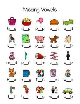short vowel missing letters  letter words vowel worksheets vowel