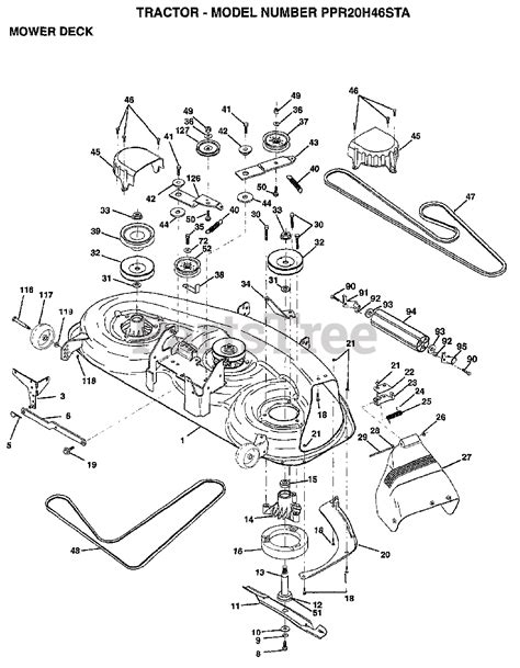 poulan pro ppr hst  poulan pro lawn tractor  mower deck parts lookup  diagrams