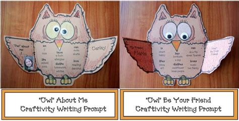 owl writing prompt craftivity owl writing owl activities owl classroom