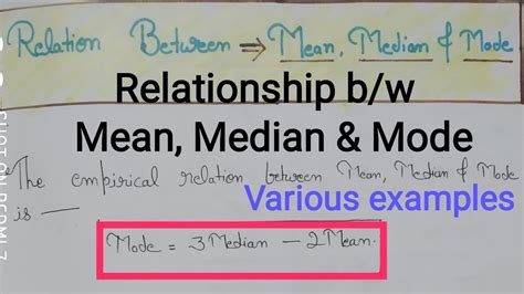 relationship   median  mode difference