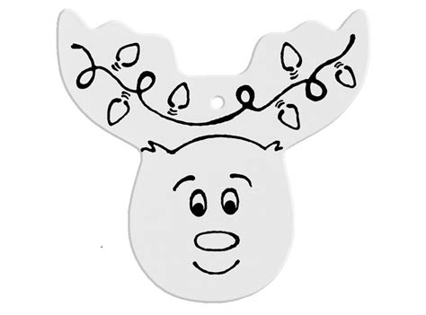 hand detailed reindeer head party ornament