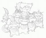 Coloring Koopalings Pages Koopa Kids Library Clipart Larry sketch template