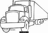 Coloring Pages Wheeler Getcolorings Semi Truck sketch template