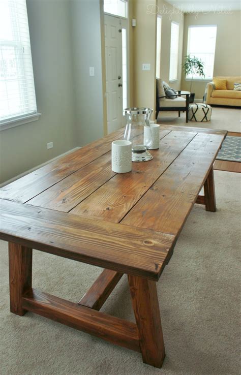 holy cannoli  built  farmhouse dining room table
