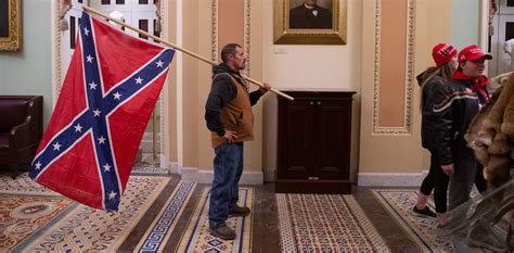 the confederate battle flag which rioters flew inside the us capitol