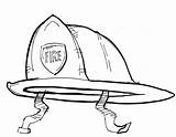Hat Fire Coloring Template Construction Firefighter Fireman Printable Helmet Drawing Pages Templates Bombero Para Casco Police Dibujos Kids Craft Sombrero sketch template