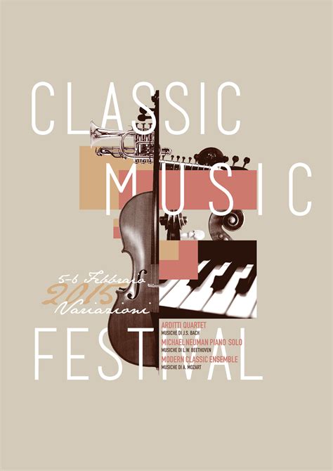 variazioni classic  festival poster  behance