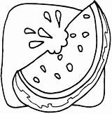 Watermelon Slice Getdrawings Drawing sketch template