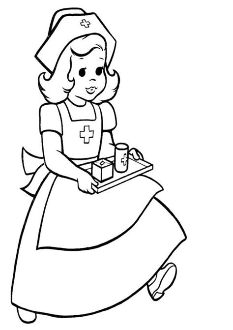 pin  nurse coloring pages  health