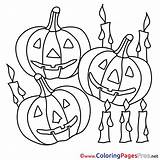 Coloring Halloween Pages Sheets Pumpkins Candles Printable Sheet Title sketch template
