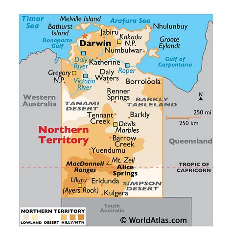 northern territory maps facts world atlas