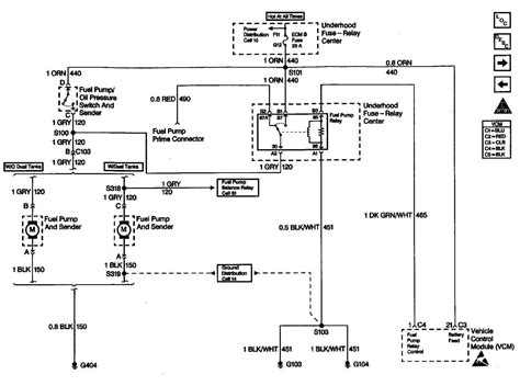 fuel pump wiring diagram   chevy silverado   chevy silverado fuse box diagram