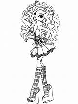 Monster High Coloring Pages Printable Clawdeen Wolf Characters Drawing Kids Frankie Print Stein Color Getdrawings Coloring4free Girls Draculaura Dolls Haunted sketch template