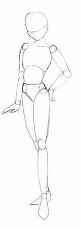 Anime Drawing Mannequin Drawings Body Poses Pencil Corpo Draw Manga Desenho Feminino Desenhar Como Para Female Sketches Cool Tutorial Tutoriais sketch template