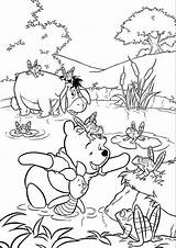 Pooh Pages Coloring Winnie sketch template