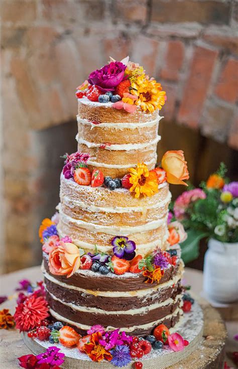 11 Of The Best Naked Wedding Cakes Chwv