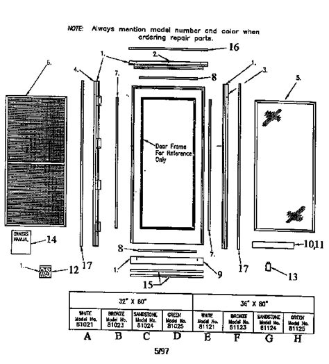 exterior door parts diagram wiring diagram