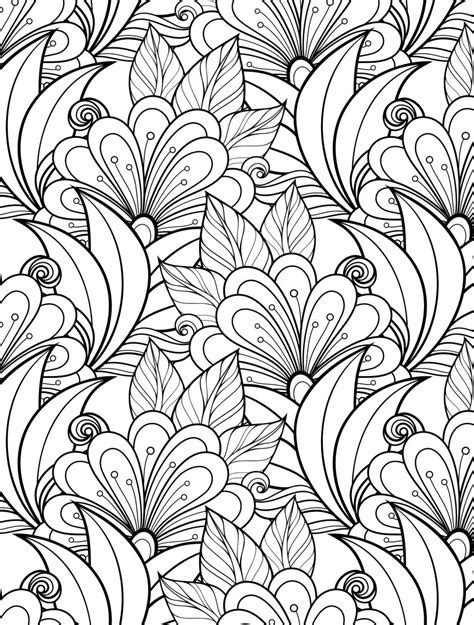 printable adult coloring pages patterns flowers