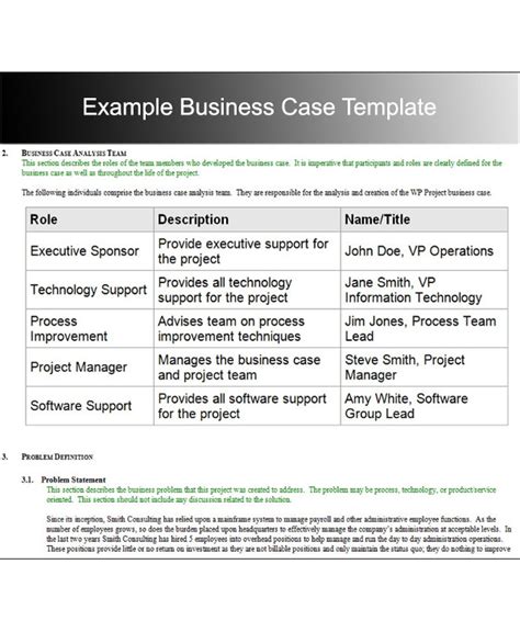 business case study examples   write  business case