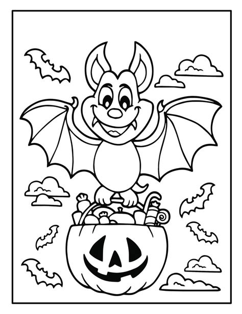 printable halloween coloring book  kids  halloween coloring pages