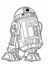 Wars Star Coloring Pages Droid R2 D2 Jedi Kids Last Line Drawing Printable Technology Drawings Print Force Sheets Fun C3po sketch template