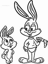 Bunny Buster Coloring Bugs Baby Just Wecoloringpage sketch template