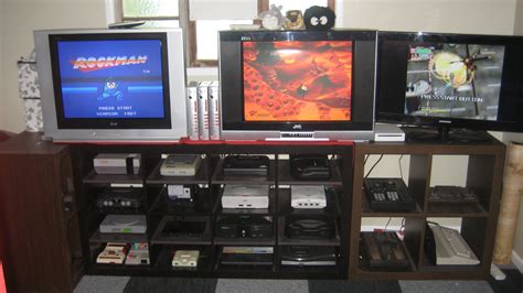 retro console setup gaming