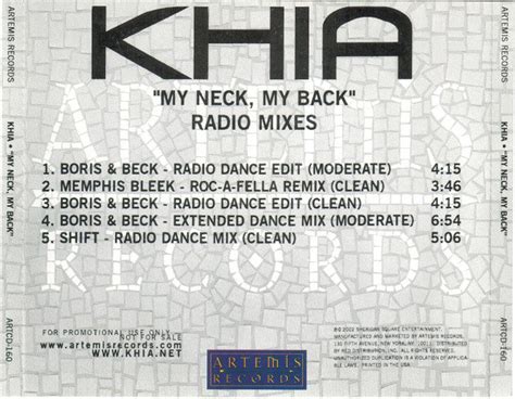 khia my neck my back radio mixes 2002 cd discogs