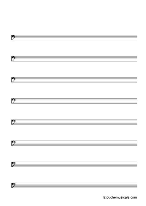 blank sheet      la touche musicale